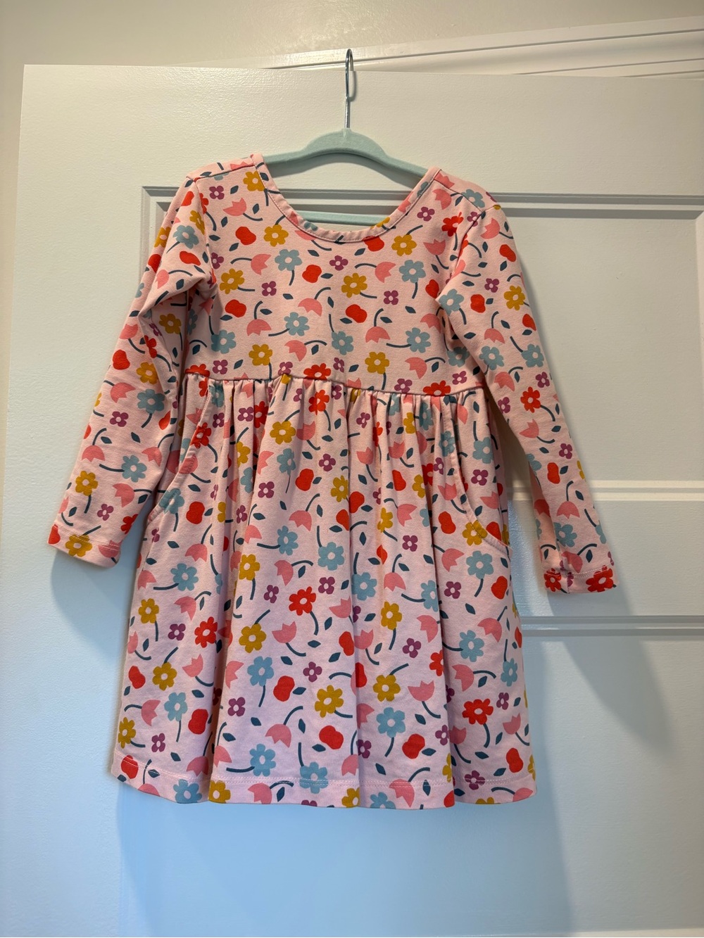 Hanna Andersson Long-Sleeve Skater Dress With Pockets